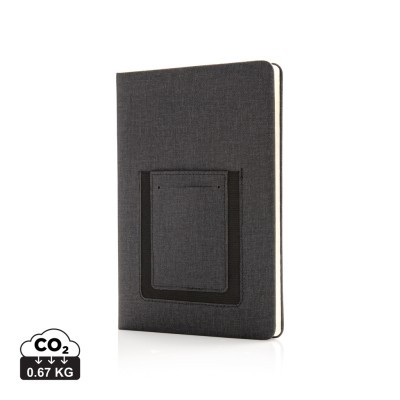 Libreta A5 Deluxe con bolsillo para teléfono promocional